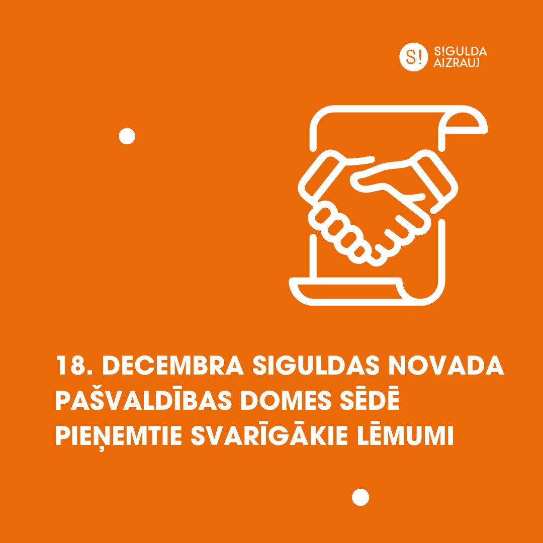 18. decembra domes sēdē pieņemtie lēmumi
