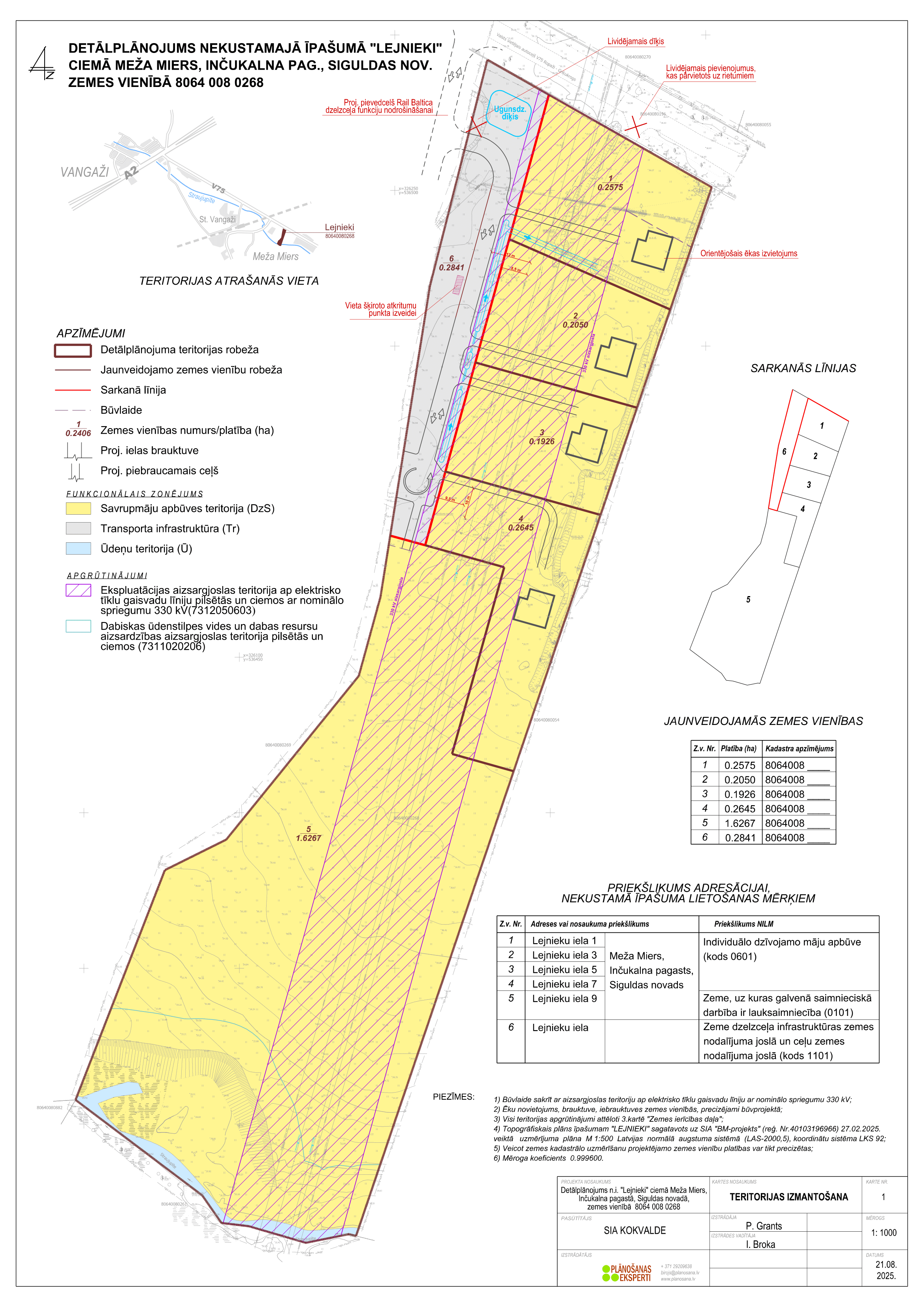 Paziņojums par detālplānojuma nekustamā īpašuma “Lejnieki” Meža Mierā, Inčukalna pagastā, Siguldas novadā, nodošanu publiskajai apspriešanai un atzinumu saņemšanai