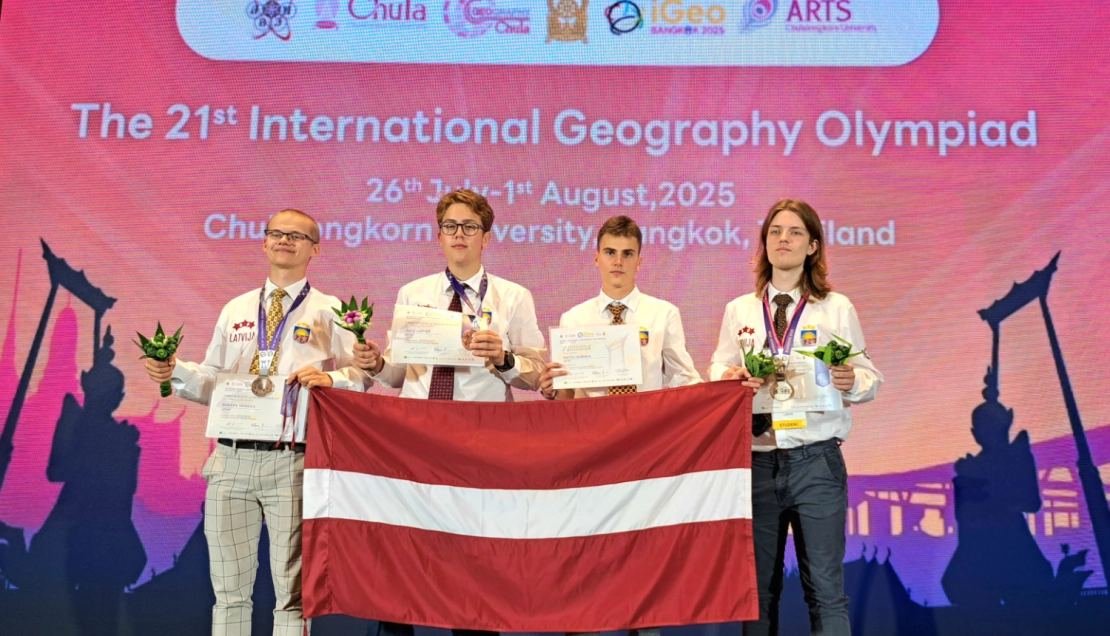 Siguldas Valsts ģimnāzijas skolēns izcīna sudraba medaļu Pasaules ģeogrāfijas olimpiādē