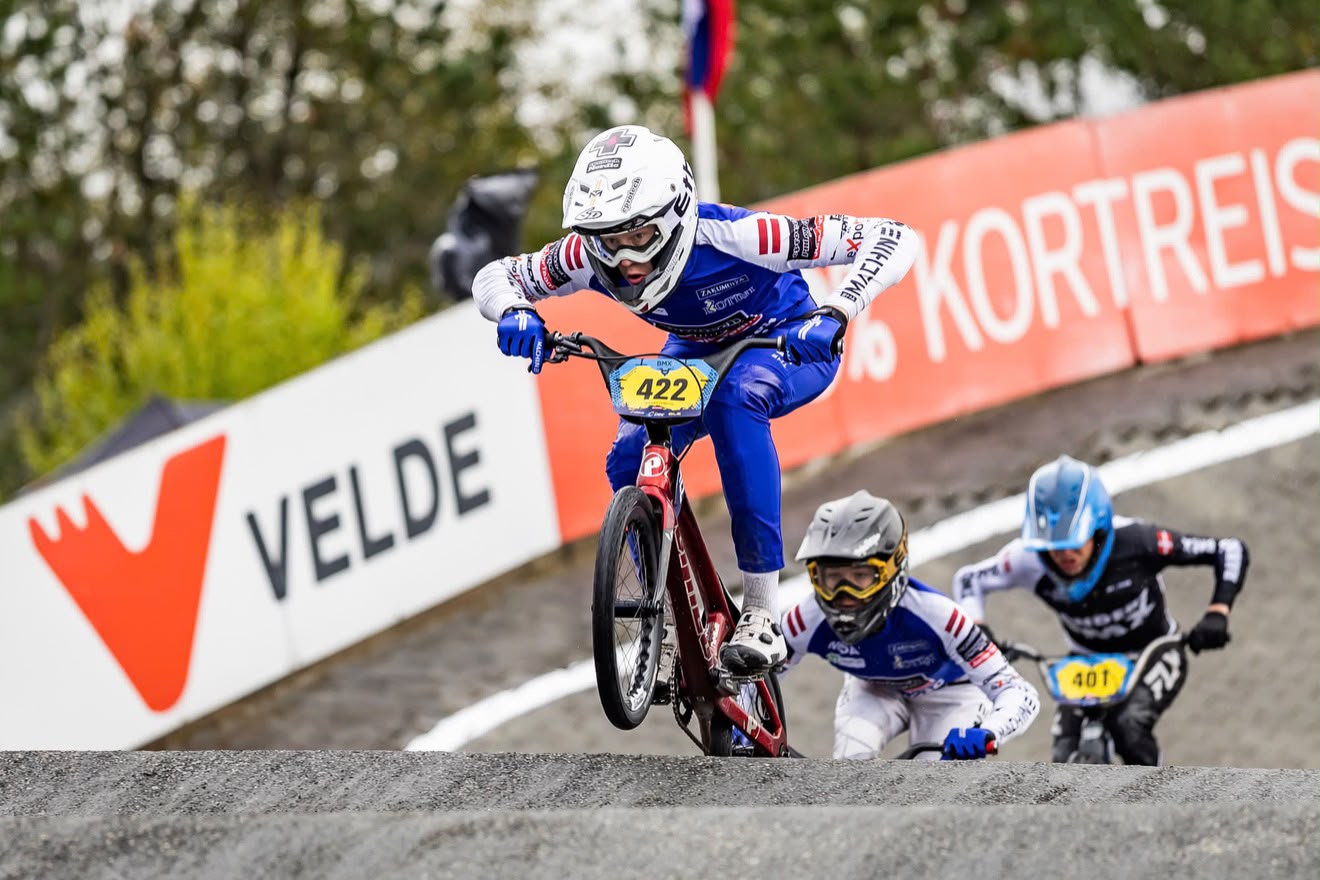 Novadnieks Jēkabs Zemītis UEC BMX Eiropas kausa posmos Norvēģijā izcīna zeltu un sudrabu