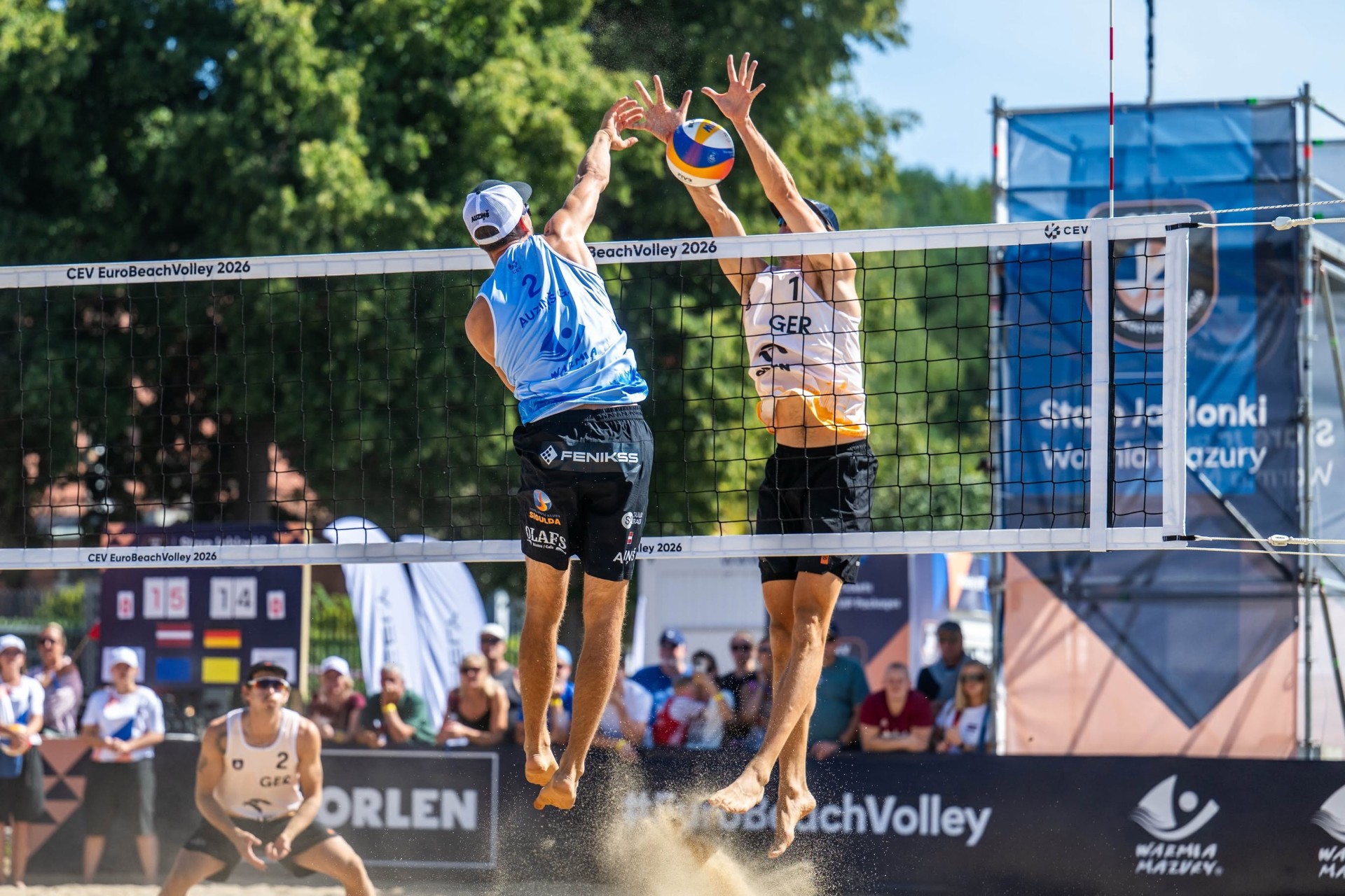 Siguldas novada sportists Gustavs Auziņš startē Eiropas čempionātā pludmales volejbolā
