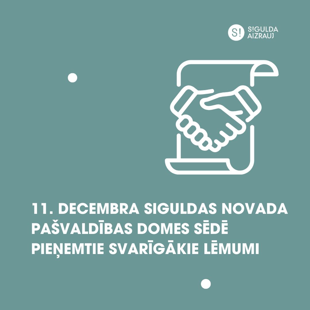 11. decembra domes sēdē pieņemtie lēmumi