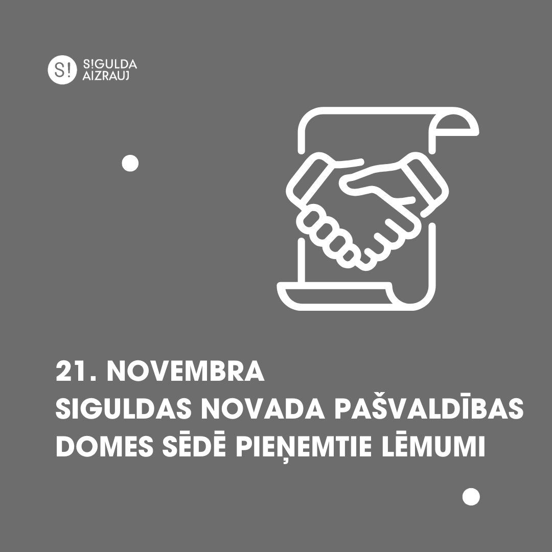 21. novembra domes sēdē svarīgākie pieņemtie lēmumi