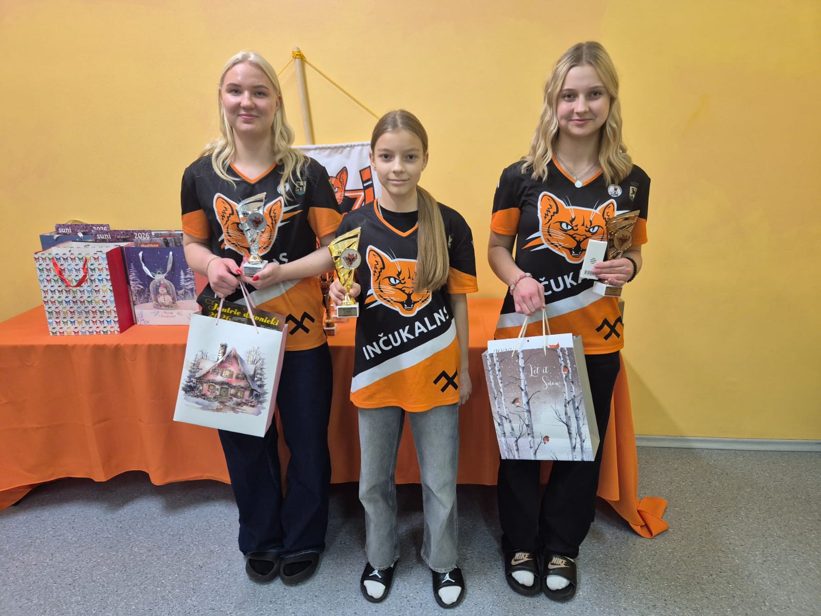 Inčukalnā sadalītas medaļas tradicionālajā Ziemassvētku turnīrā galda hokejā