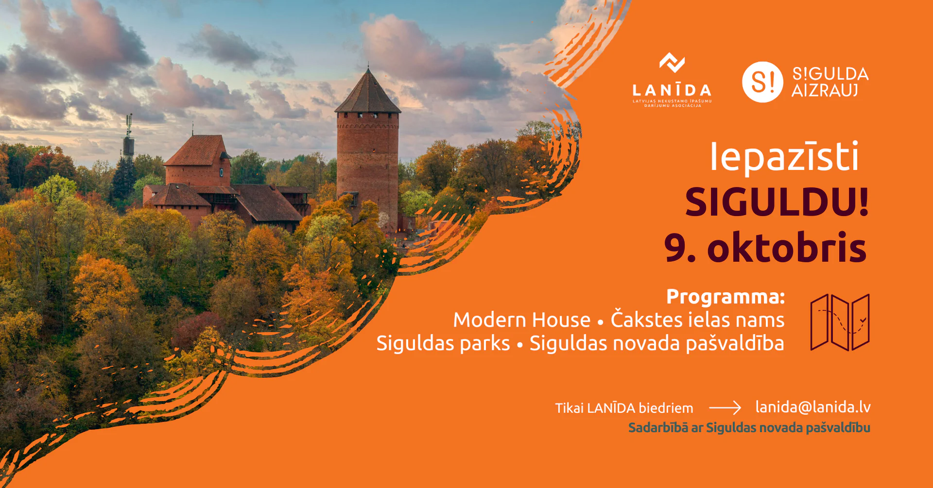 LANĪDA aicina biedrus uz pasākumu “Iepazīsti Siguldu!”