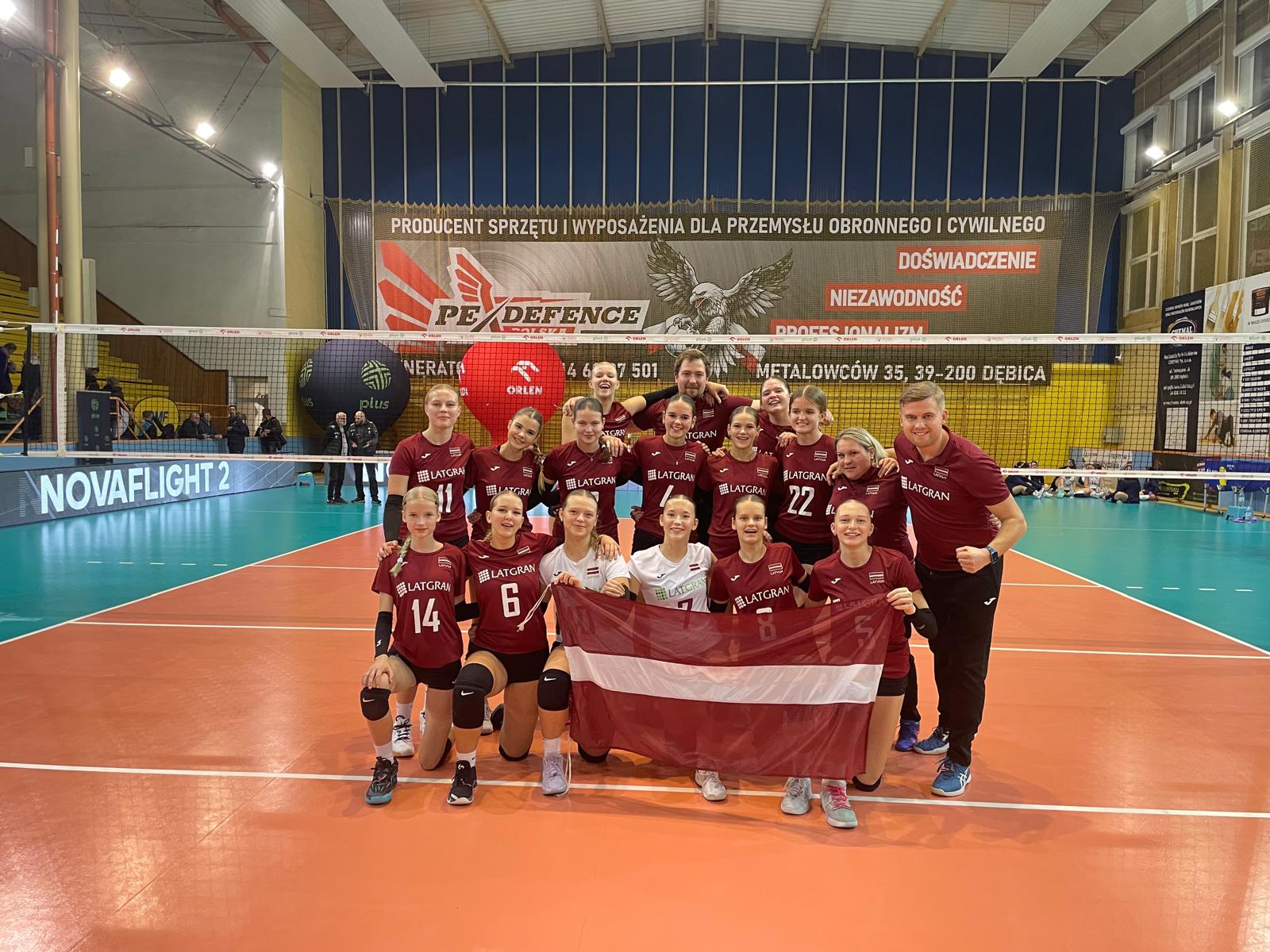 Latvijas U‑16 meiteņu volejbola izlase par vietu Eiropas čempionāta finālturnīrā cīnīsies Siguldā