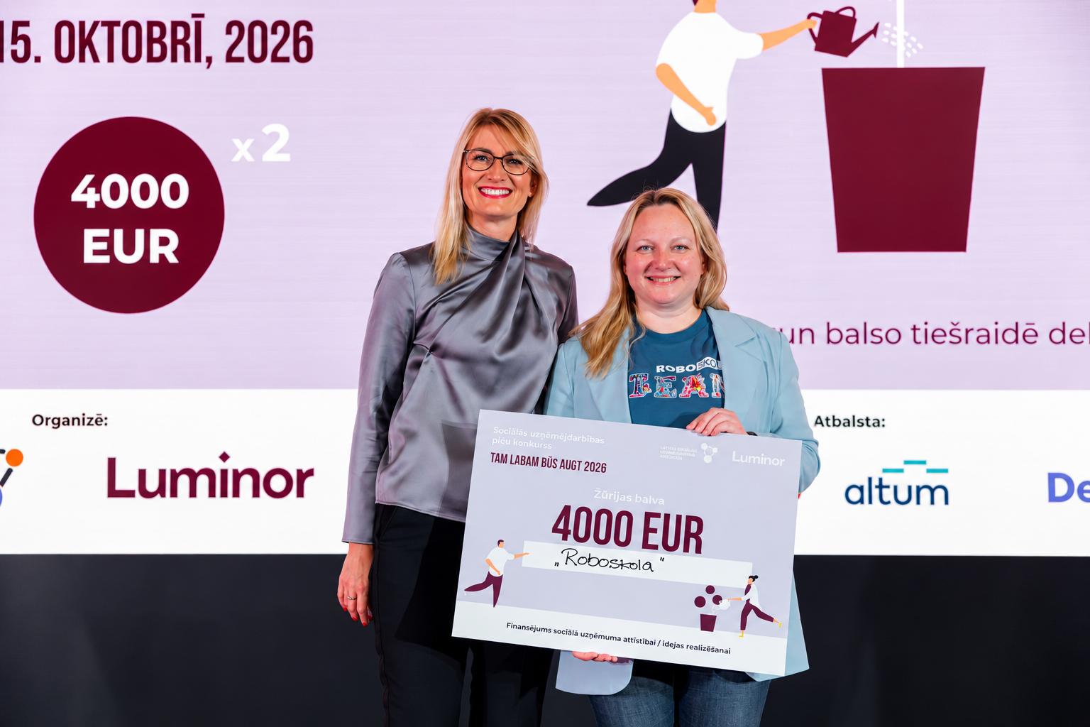 Siguldas novada sociālais uzņēmums “Roboskola” iegūst žūrijas balvu konkursā “Tam labam būs augt”
