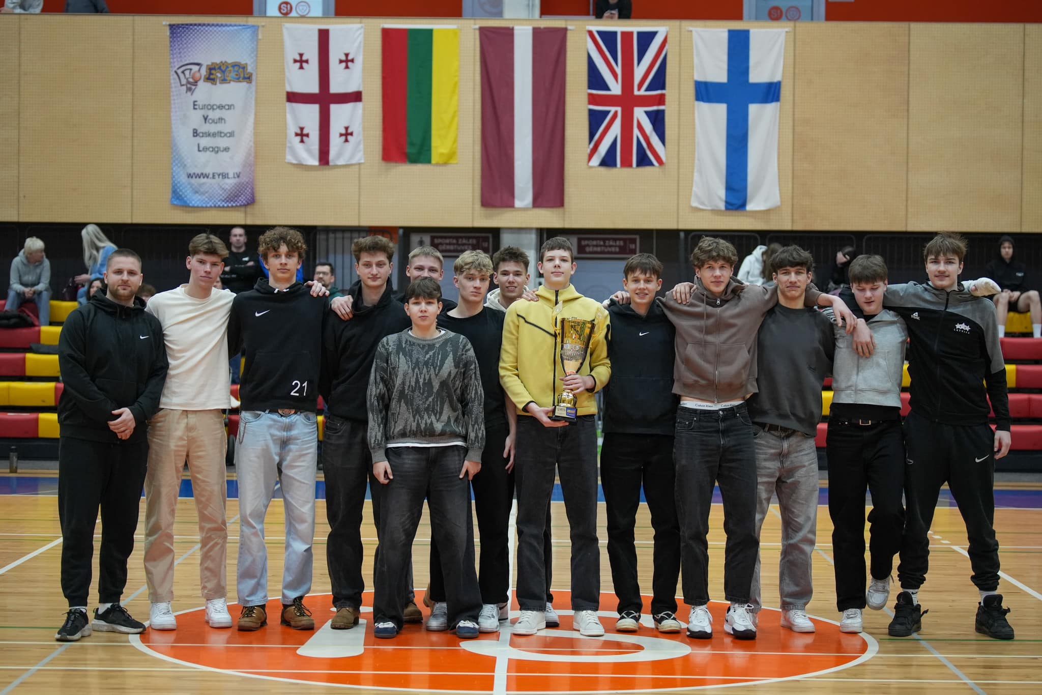 Siguldas Sporta skolas U17 puišu komanda uzvar Eiropas Jaunatnes basketbola līgas otrajā posmā