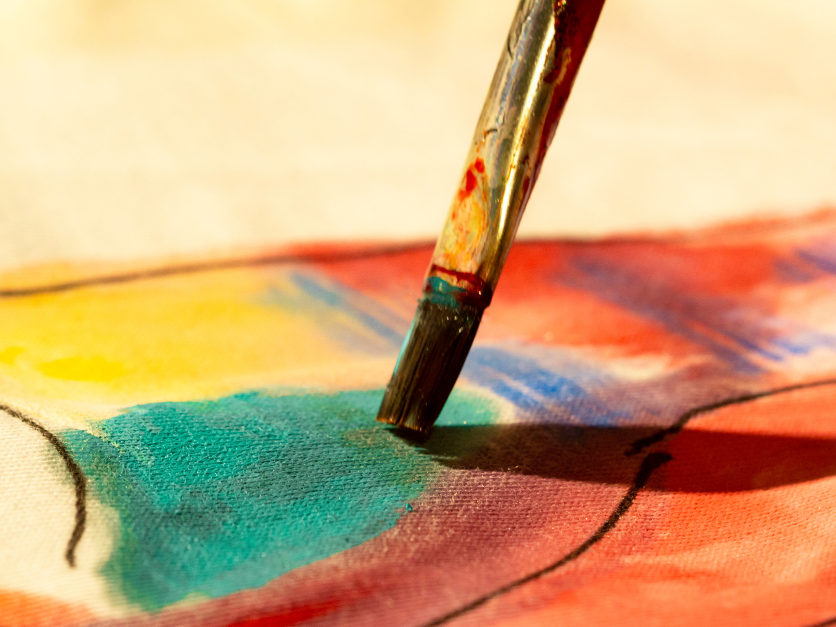 Pasākums “Satiec savu meistaru!”. Auduma apgleznošanas meistarklase