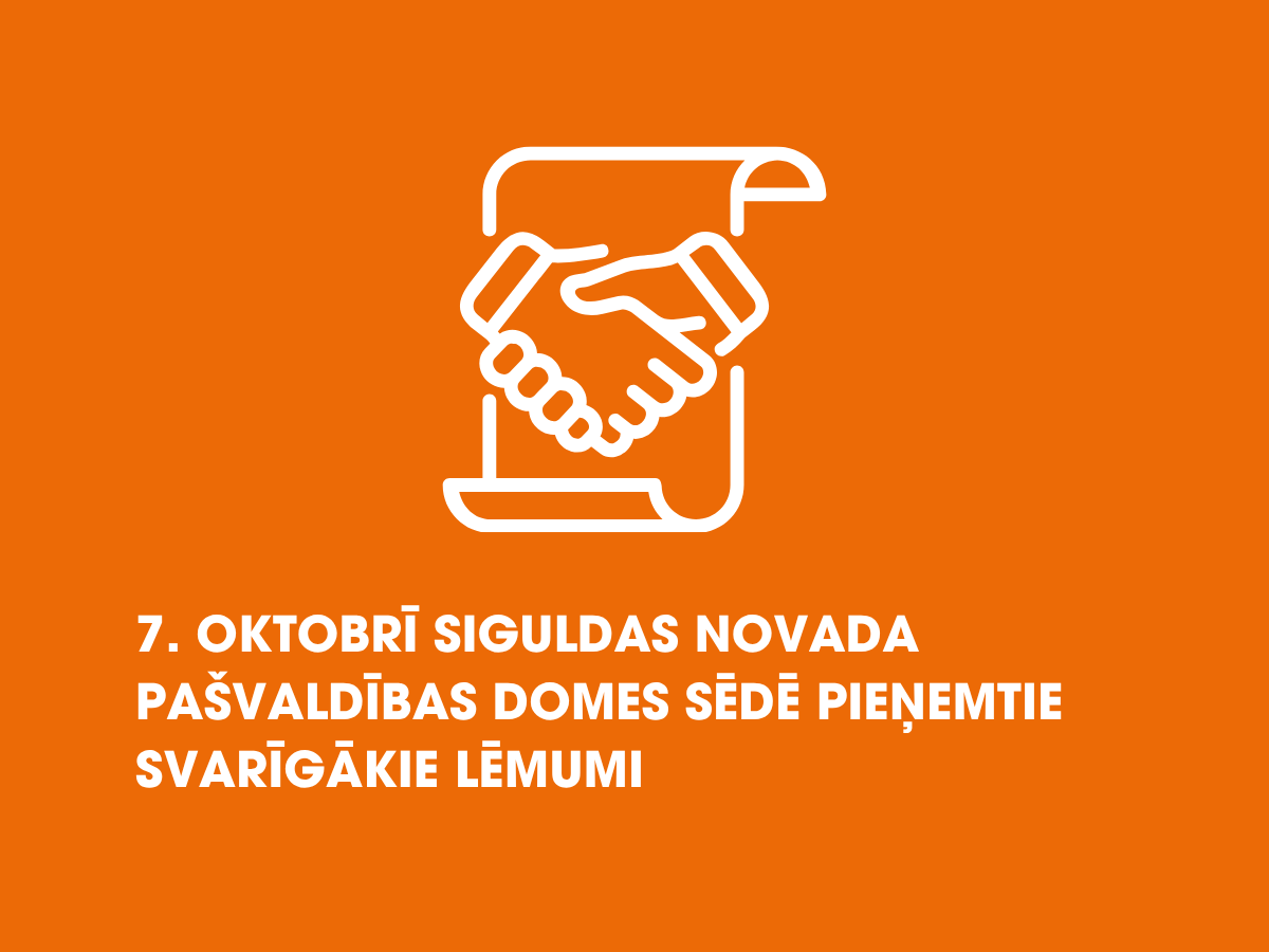 7. oktobra domes sēdē pieņemtie lēmumi&nbsp;