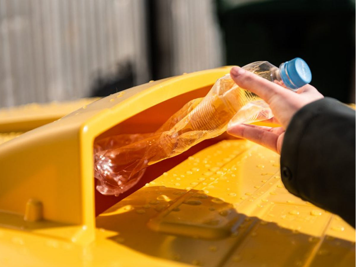 Noteikta šķiroto atkritumu savākšanas laukuma atrašanās vieta Gaujas ciemā