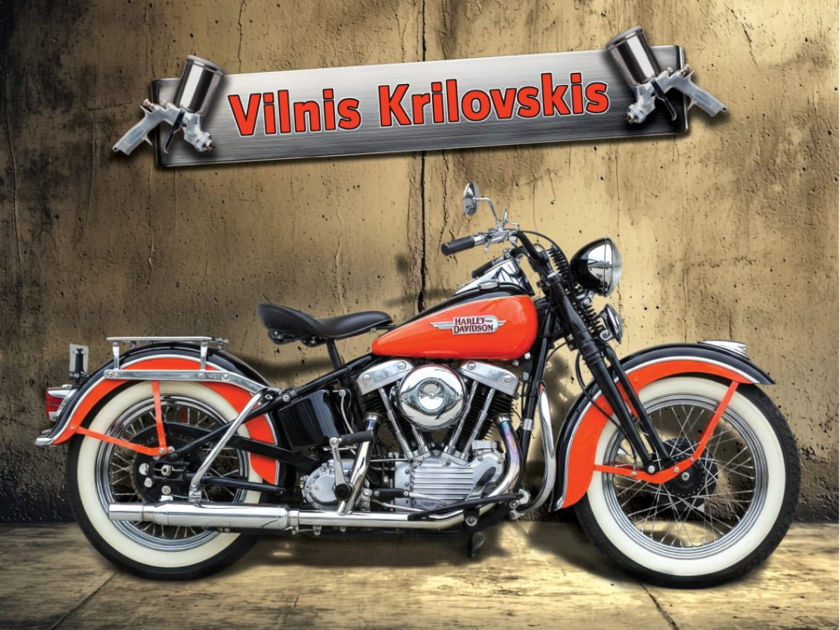 Viļņa Krilovska izstāde “Motocikli un to krāsojums”
