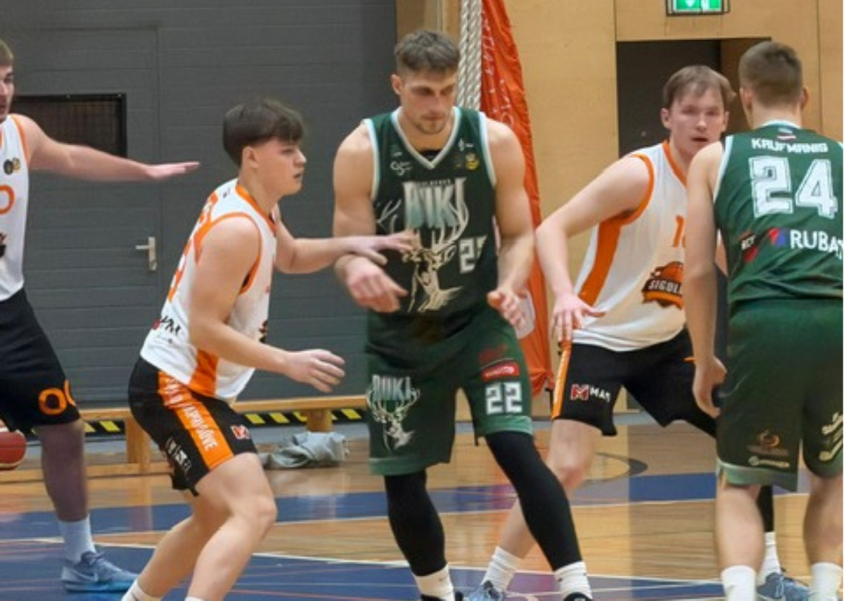 Siguldas Sporta centrā notika Ramirent Nacionālās basketbola līgas spēle