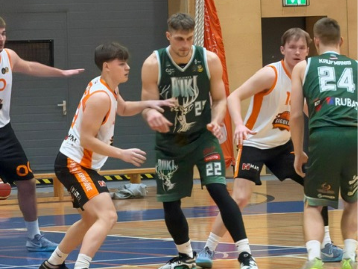 Siguldas Sporta centrā notika Ramirent Nacionālās basketbola līgas spēle