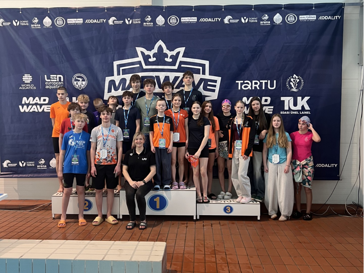 Siguldas Sporta skolas peldētājiem veiksmīgi starti sacensībās “MadWave Challenge 2026”
