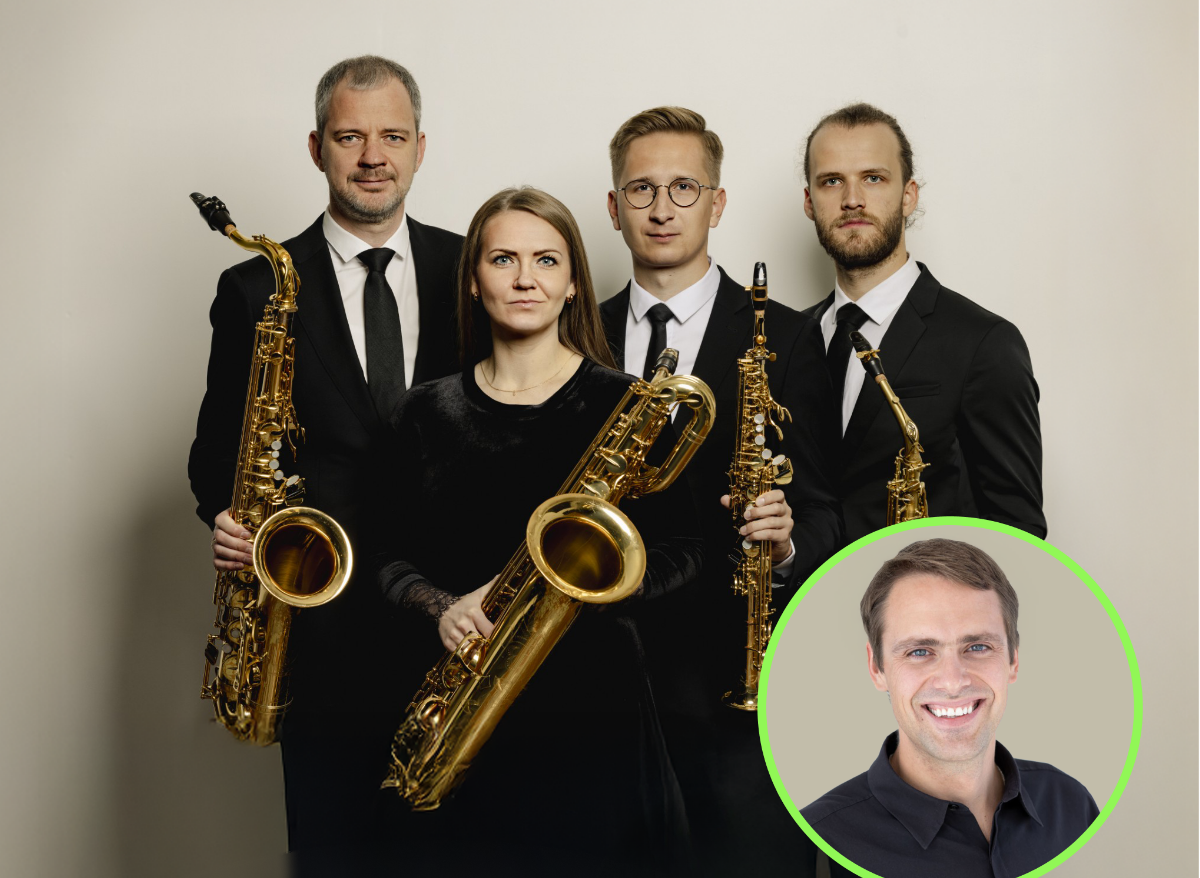 Siguldas koncertzāle “Baltais flīģelis” aicina uz Rīgas Saksofonu kvarteta un Artūra Novika koncertu “Pasaulīgs (T)vēriens”