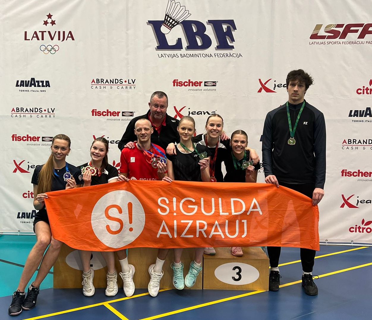 Siguldieši triumfē Latvijas 2025. gada čempionātā badmintonā