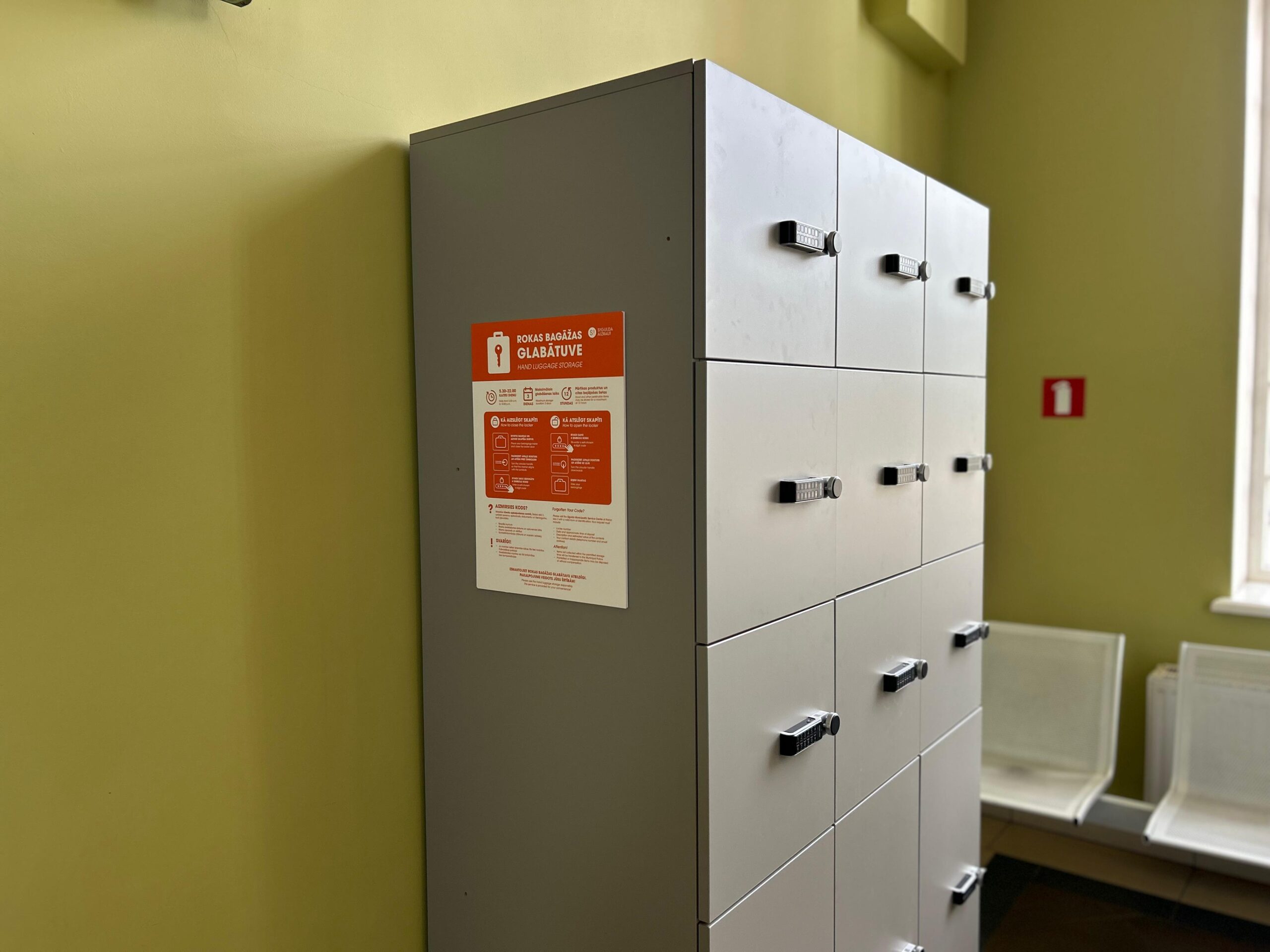 Siguldas dzelzceļa stacijā pieejama rokas bagāžas glabātava