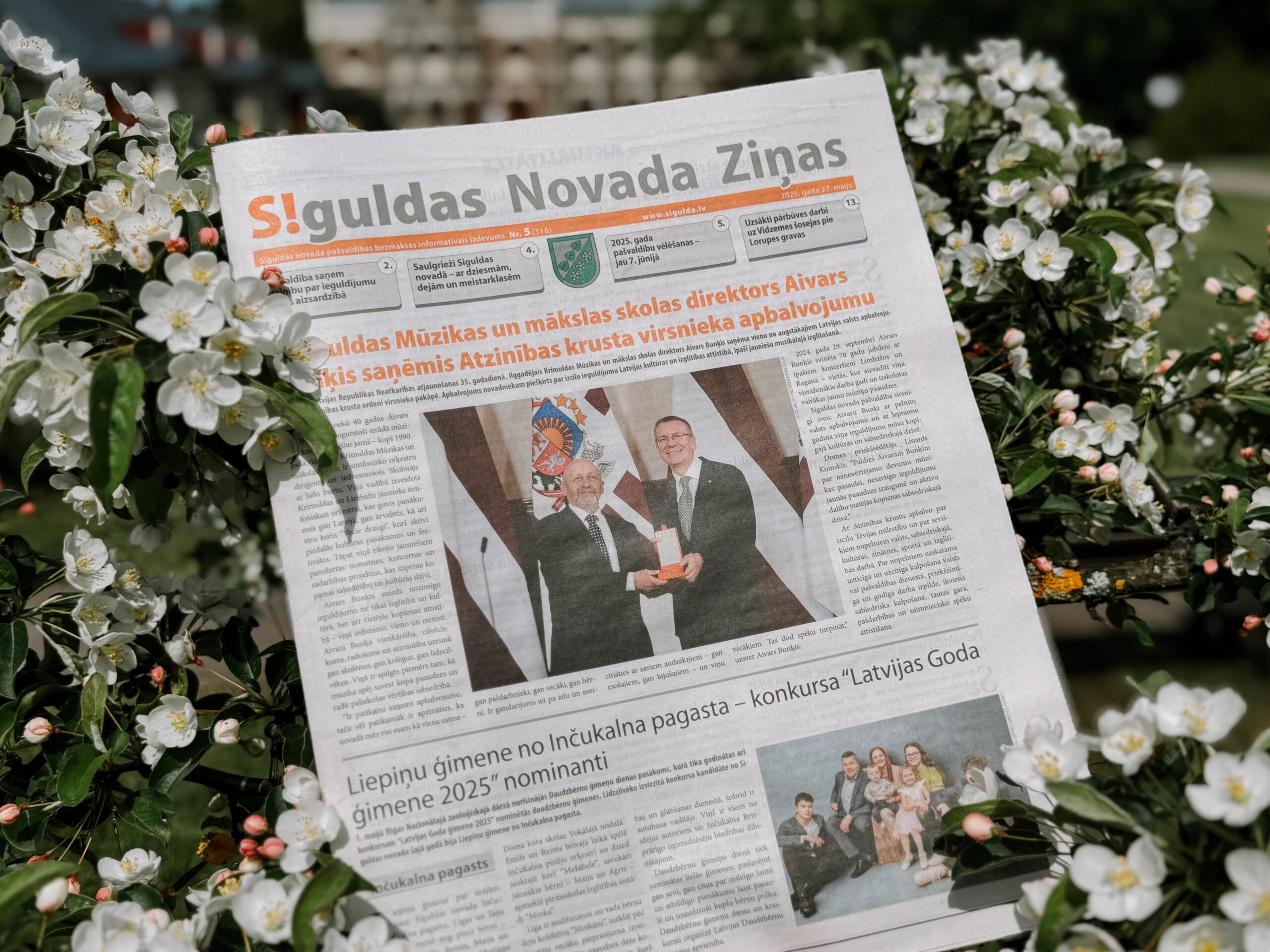 Iznācis pašvaldības informatīvā izdevuma “Siguldas Novada Ziņas” maija numurs
