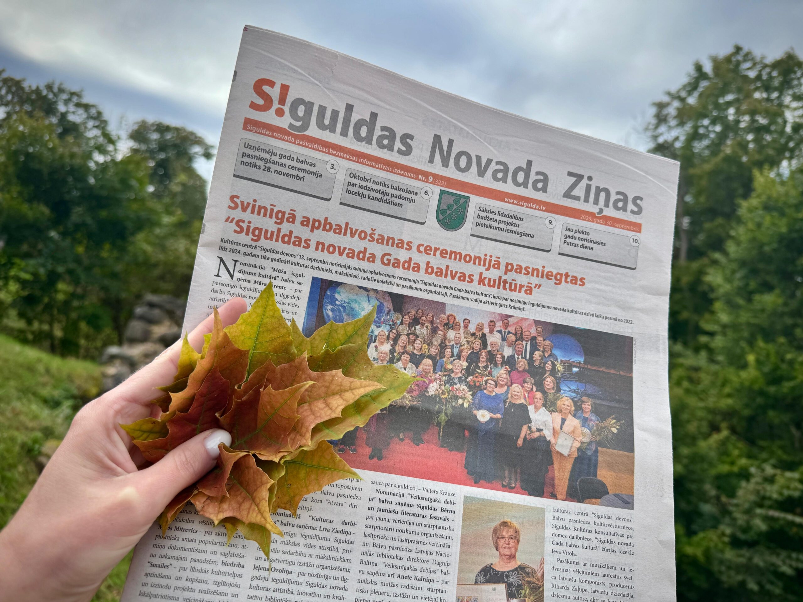 Iznācis pašvaldības informatīvā izdevuma “Siguldas Novada Ziņas” septembra numurs