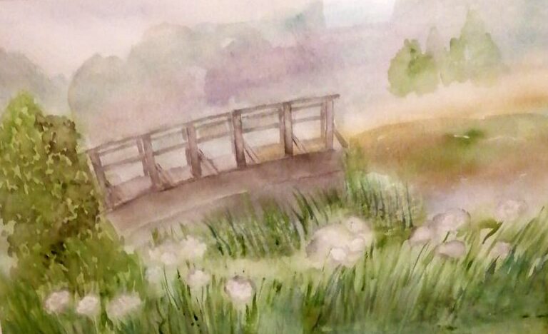 Allažu bibliotēkā apskatāma Rasmas Šubes-Baltgailes akvareļu izstāde “Dabas klēpī”