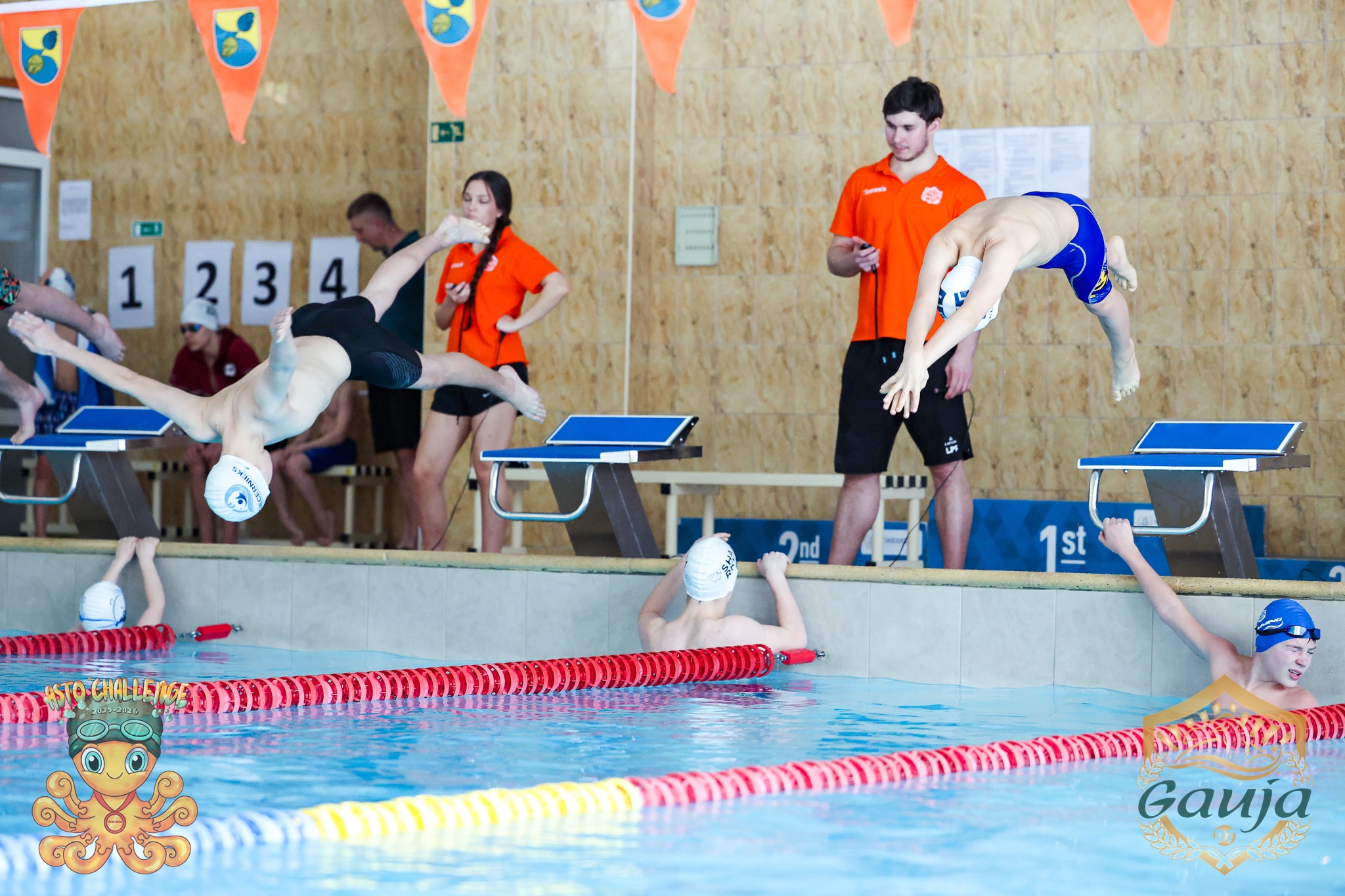 Inčukalnā jaunie peldētāji pulcējās “ASTO Challenge 2025–2026” 5. posma sacensībās