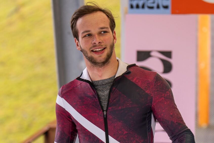 Skeletona akadēmijas audzēkņiem panākumi Eiropas kausa posmā skeletonā