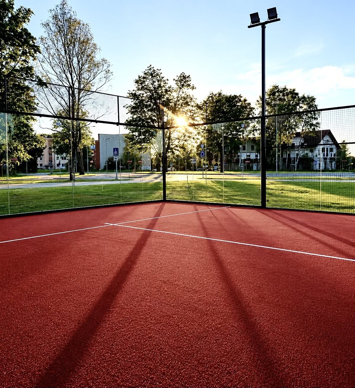 Siguldas sporta infrastruktūru papildina jauna padel spēles vieta Raiņa parka apkaimē