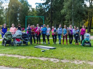 Veselības un sporta nedēļa. Momy fit nodarbība