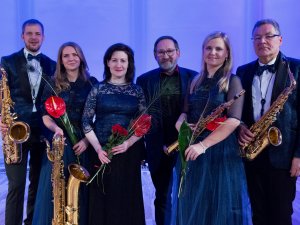 Rīgas saksofonu kvarteta un Kristīnes Gailītes koncerts „Ziemas šūpulī” koncertzālē „Baltais Flīģelis”