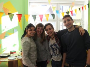 Portugāļu pusdienas Siguldas novada Jaunrades centrā kopā ar Eiropas brīvprātīgā darb