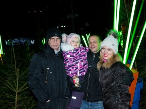 Jaunā gada sagaidīšana Siguldas dzelzceļa stacijas laukumā