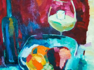 Elmāra Gaigalnieka gleznošanas studijas darbu izstādes atklāšana Siguldas novada bibliotēkā