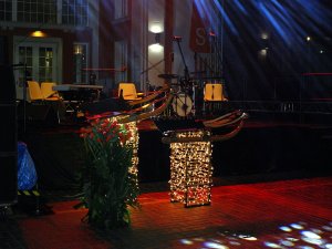 Eiropas čempionāta kamaniņu sportā atklāšana Siguldas dzelzceļa stacijas laukumā