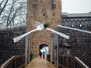 Gardēžu pasākums „Ziemas garšas svinēšana” Livonijas ordeņa Siguldas pilī