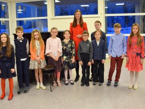 Taustiņu grupas audzēkņu koncerts Laurenču sākumskolā