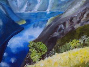 Simonas Ģērmanes gleznu izstādes „Klātesamība” atklāšana Siguldas pagasta Kultūras namā