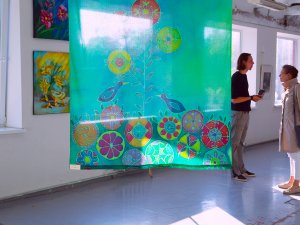 Siguldas novada mākslinieku izstādes atklāšana Zaļās Villas kvartālā