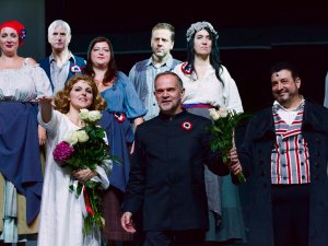 Siguldas Opermūzikas svētki. Umberto Džordāno operas „Andrē Šenjē” brīvdabas oriģināliestudējums Siguldas pilsdrupu estrādē