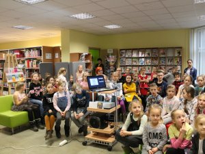 Rakstnieces Agneses Vanagas viesošanās Bērnu žūrijas noslēguma pasākumā Siguldas novada bibliotēkā