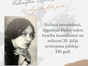 Virtuālā izstāde “... Ir jādeg, lai būtu gaišs.... Felicitai Ertnerei – 130” Siguldas novad