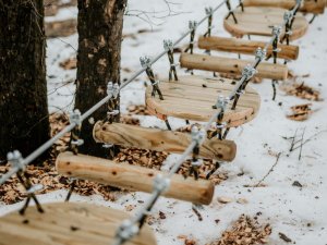 Aktīvās atpūtas zonas izveide bērniem un jauniešiem Mergupes dabas