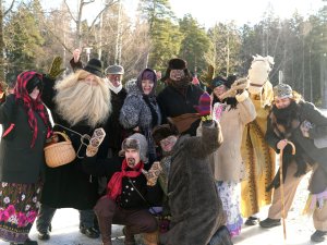 Meteņdiena kopā ar Siguldas folkloras kopu “Senleja” Krimuldas Tautas namā